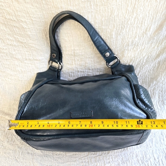 Nine WEST Women's HandBag Green  Size L Tote Chic Casual ‎ Y2K W16" x H11" x D5" - Picture 5 of 16